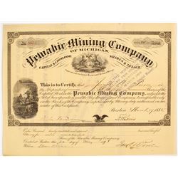 Pewabic Mining Co of Michigan Stock