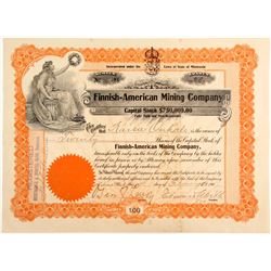 Finnish American Mining Co. Stock