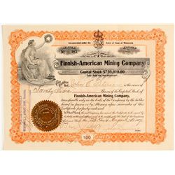 Finnish American Mining Co. Stock