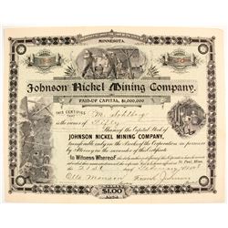 Johnson Nickel Mining Stock