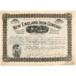 New England Iron Co. Stock