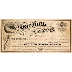 New York Mining Company Stock