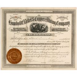 Humboldt Nickel & Copper Mining Company Stock