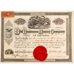 Old Dominion Mining Company of Nevada Stock