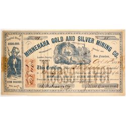 Minnehaha Gold & Silver Mining Company Stock
