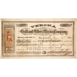 Verona Gold & Silver Mining Company Stock
