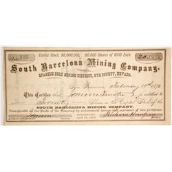 South Barcelona Mining Company Stock