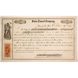 Sutro Tunnel Company early Stock Certificate