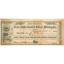 East India Gold & Silver Mining Company Stock