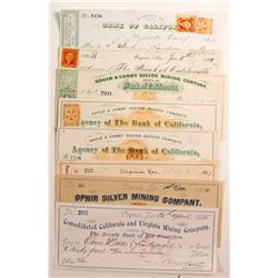 Virginia City, Nevada Mining Check Collection