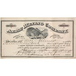 Albe Mining Company Stock Certificate
