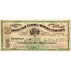 Manhattan Tunnel and Mining Company Stock