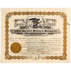 West Dip Gold Mining & Milling Company Stock