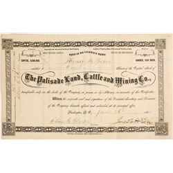 Palisade Land, Cattle and Mining Company Stock