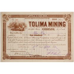 Tolima Mining Company Stock