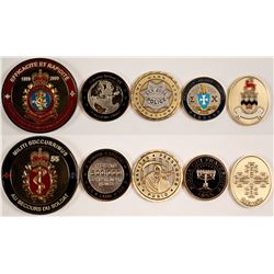 Five Challenge Coins / Medallions