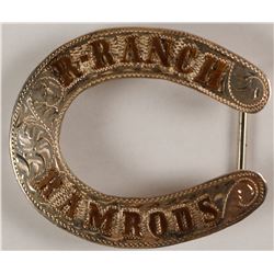 R-Ranch Ramrods Sterling Belt Buckle