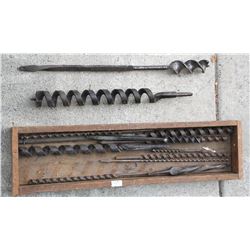 Collection of capentry Auger bits