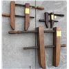 Image 1 : Three screw type wood clamps