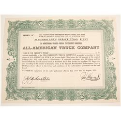 All American Truck Subscription