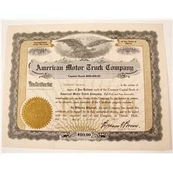 American Motor Truck Stock