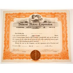 Belmont Motors Stock