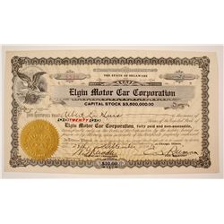 Elgin Motor Car Stock