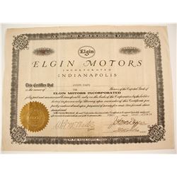 Elgin Motor Car Stock
