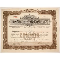 Fox Motor Car Stock