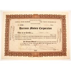 Harroun Motors Stock