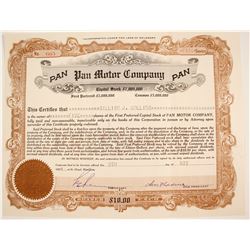 Pan Motor Co. Stock