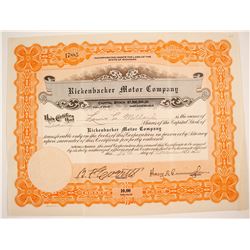 Rickenbacker Motor Co. Stock