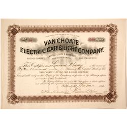 Van Choate Electric Car and Light Stock