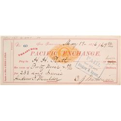 Lucky Baldwin Autographed Check