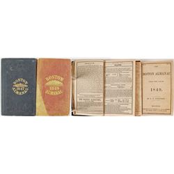 Boston Almanac, 1847 and 1849