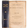 Image 1 : New-York City Directory for 1854-1855