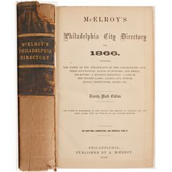 McElroy’s Philadelphia City Directory for 1866