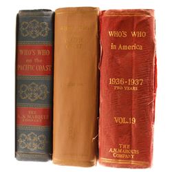 Who's Who Directories, 3 Volumes