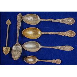 Sterling Silver Souvenir Spoons