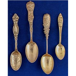 North and South Dakota Silver Spoons (4)