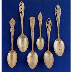 Western Themed Silver Spoons (6)