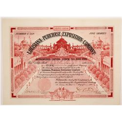 Louisiana Purchase Exposition Co. stock