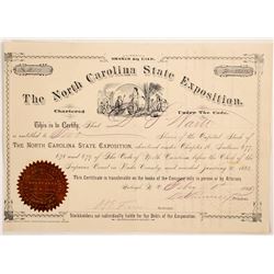 North Carolina State Exposition Stock