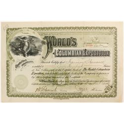 World's Columbian Exposition stock