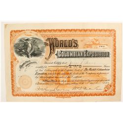 World's Columbian Exposition stock