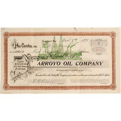 Arroyo Oil Company Stock Certificate