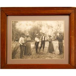 Framed Photo of People Fishing