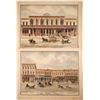 Image 1 : Main Street Woodland Handcolored Lithographs