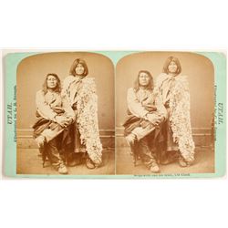 Stereoview Native Americans, Bride & Groom