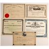 Image 1 : Five Non-issued Railroad Stock  Certificate from the Mid-west